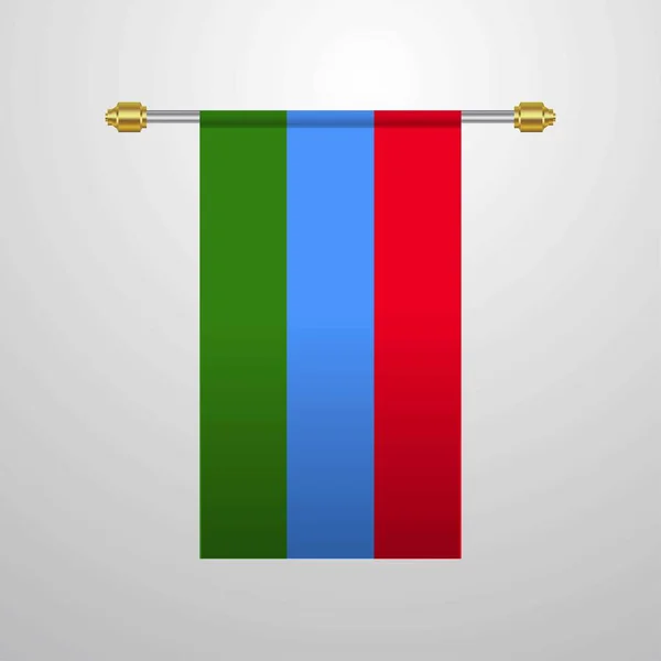 Bandera Colgante Karelia Ilustración Vectorial — Vector de stock