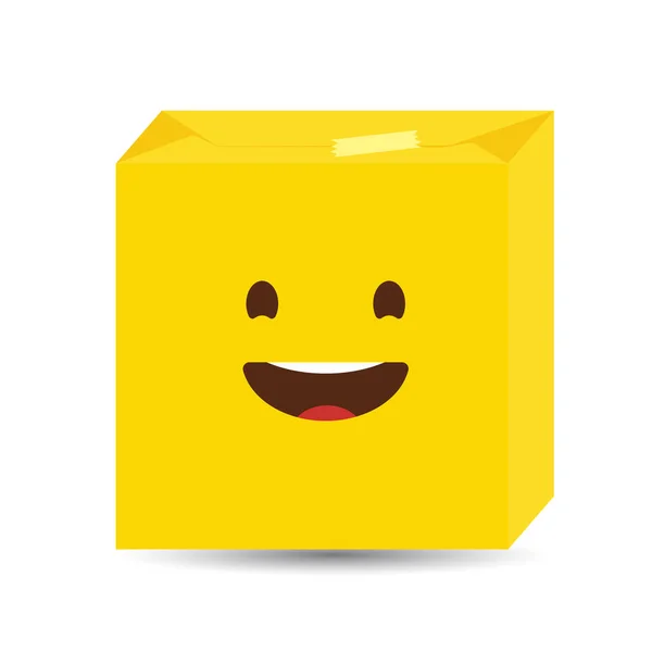 Γελώντας Emoji Εικονίδιο Σχεδιασμός Πολύχρωμο Διανυσματικά Εικονογράφηση — Διανυσματικό Αρχείο