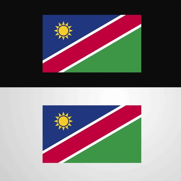 Namibia Bandera Diseño Banner — Vector de stock
