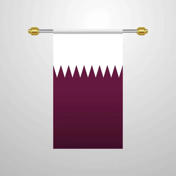 Флаг Катара Векторная Иллюстрация — стоковый вектор