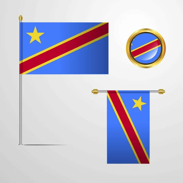 Komoren Flagge Symbol Vektor Illustration — Stockvektor