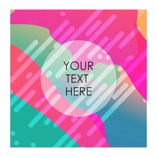 Colorful Background Typography Design Vector — Stock Vector