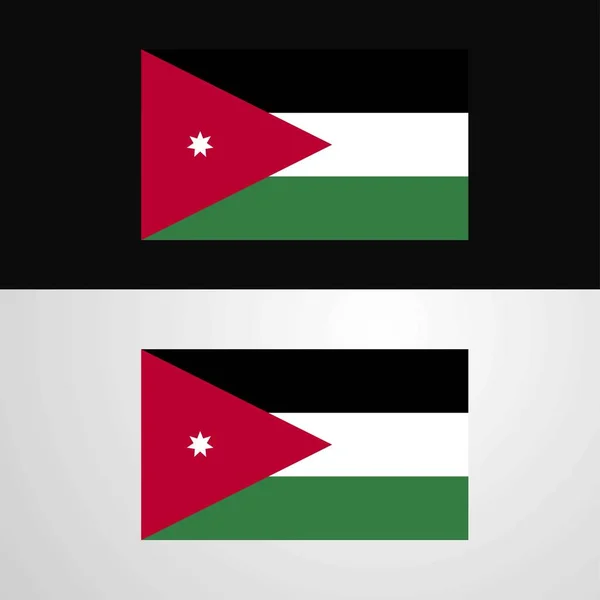 Conception Bannière Jordan Flag — Image vectorielle