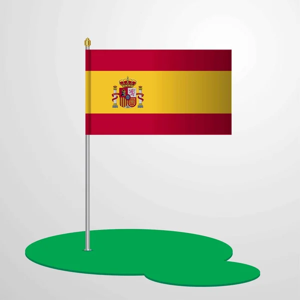 Bandera España Polo Ilustración Vectorial — Vector de stock