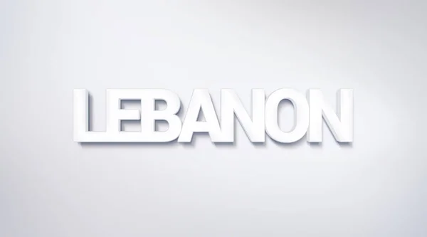Liban Conception Texte Calligraphie Affiche Typographie Utilisable Comme Fond Écran — Photo