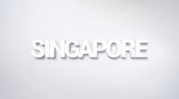 Singapour Conception Texte Calligraphie Affiche Typographie Utilisable Comme Fond Écran — Photo