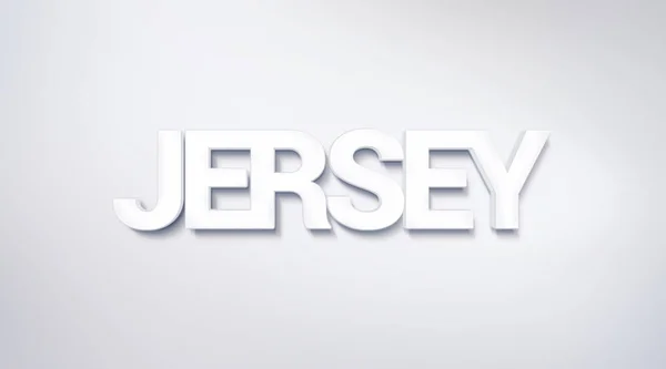 Jersey Diseño Texto Caligrafía Cartel Tipografía Utilizable Como Fondo Pantalla —  Fotos de Stock