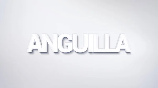 Anguilla, text design. calligraphy. Typography poster. Usable as Wallpaper background