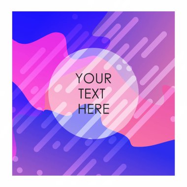 Renkli arka plan ile tipografi tasarlamak vektör