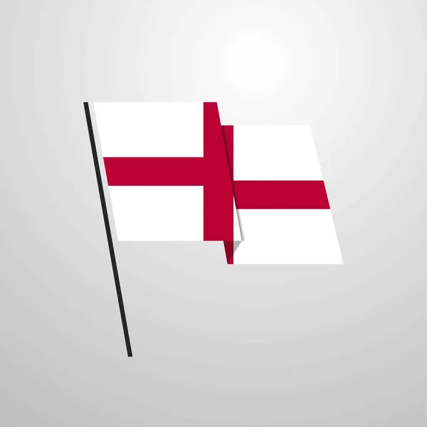 Icono Bandera Inglaterra Vector Ilustración — Vector de stock