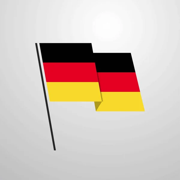 Icono Bandera Alemania Vector Ilustración — Archivo Imágenes Vectoriales