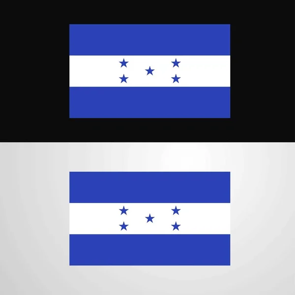 Honduras Flaggenbanner Design — Stockvektor
