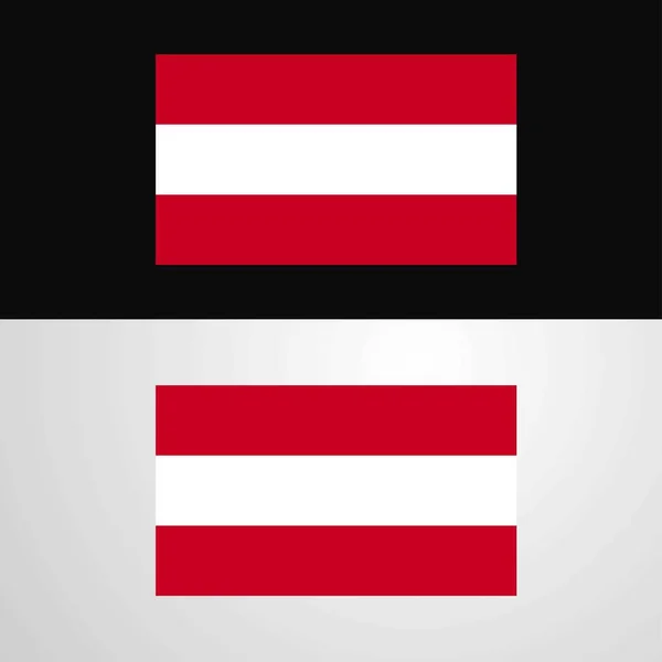 Austria Bandera Banner Design — Archivo Imágenes Vectoriales