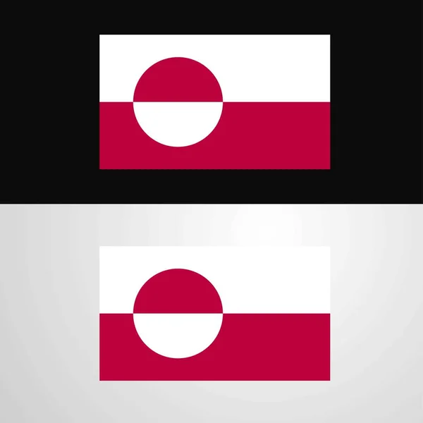 Флаг Гренландии — стоковый вектор