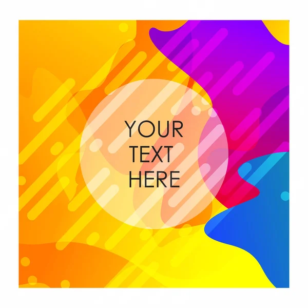 Fondo Multicolor Con Vector Tipográfico — Vector de stock