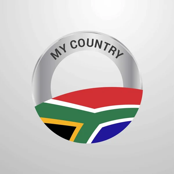 Sudafrica Mio Paese Bandiera — Vettoriale Stock