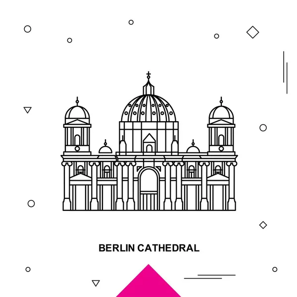 Berlin Catedral Ilustración Vectorial — Vector de stock