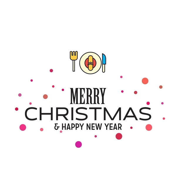 Merry Christmas Happy New Year 2019 Dotted Background — Stock Vector