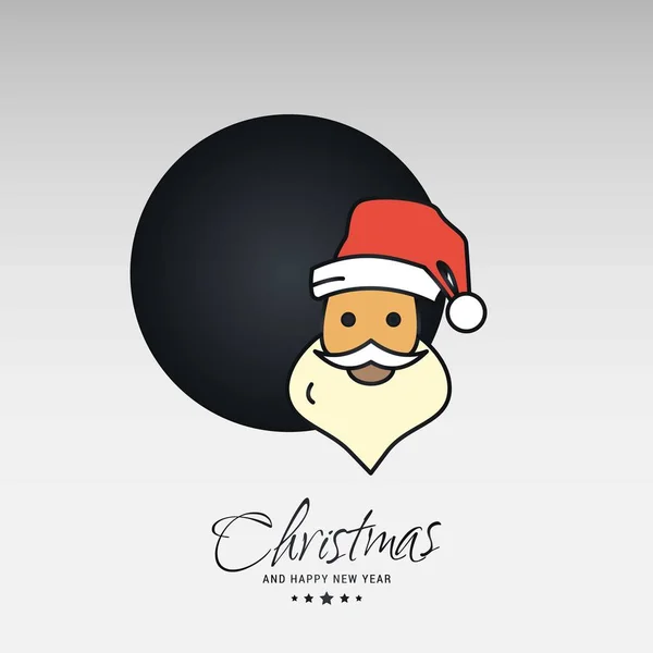 Carte Noël Avec Design Élégant Créatif Vecteur Fond Clair — Image vectorielle