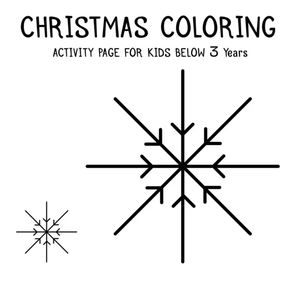 Χριστούγεννα Χρωματίζοντας Βιβλίο Δραστηριότητα Για Παιδιά Κάτω Των Ετών — Διανυσματικό Αρχείο