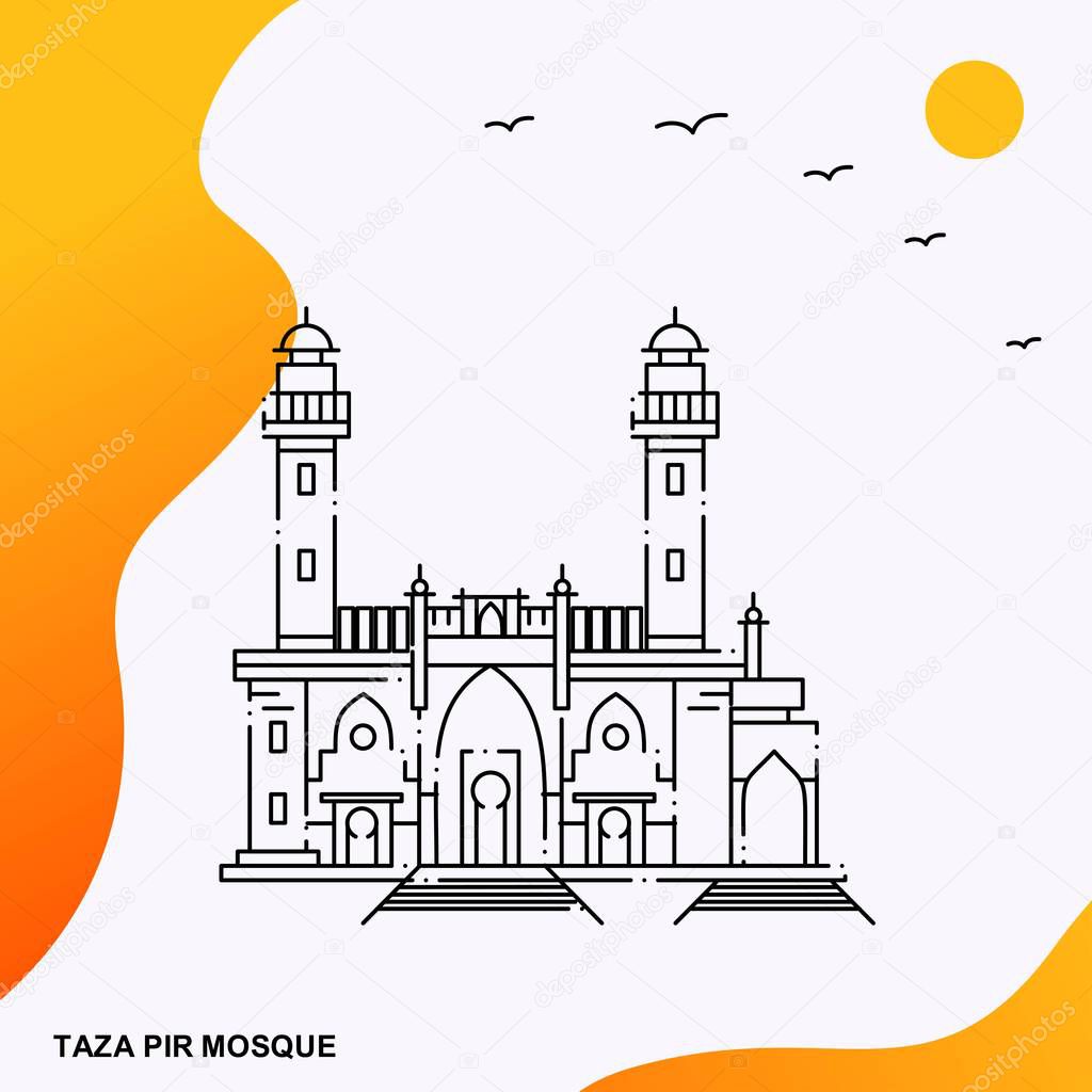 Travel TAZA PIR MOSQUE Poster Template