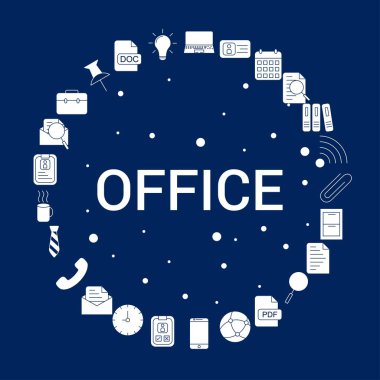 Yaratıcı Office simge arka plan
