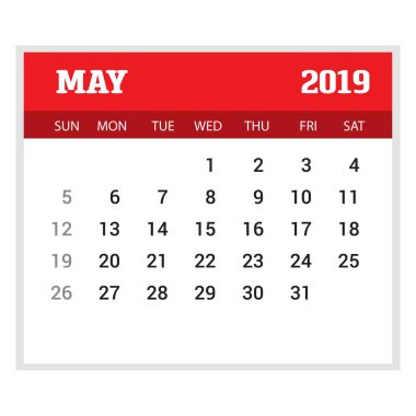 2019 mutlu yeni yıl takvim şablonu olabilir. Noel arka plan