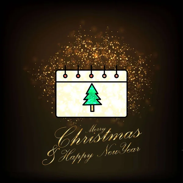 Feliz Navidad Feliz Año Nuevo Resumen Glitter Background — Archivo Imágenes Vectoriales
