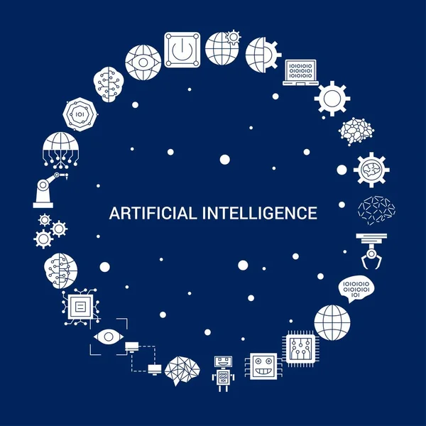 Yaratıcı yapay zeka simgesi arka plan