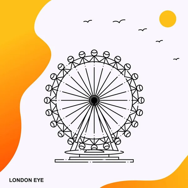 Seyahat Londra göz Poster şablonu