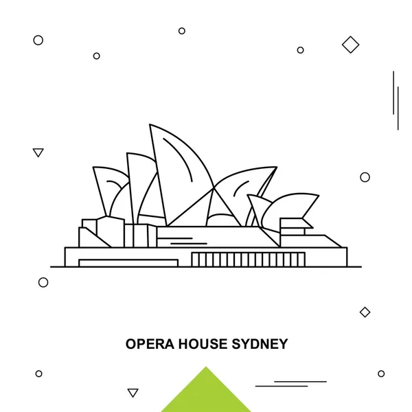 Opera House Illustrazione Vettoriale — Vettoriale Stock