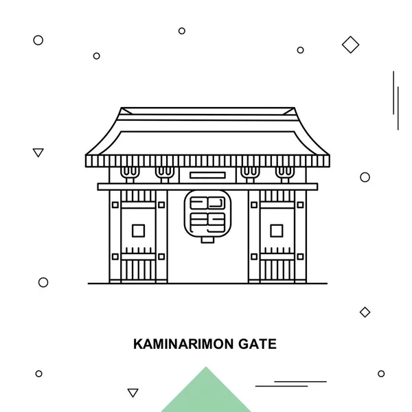 Kaminarimon Gate Ilustración Vectorial — Archivo Imágenes Vectoriales