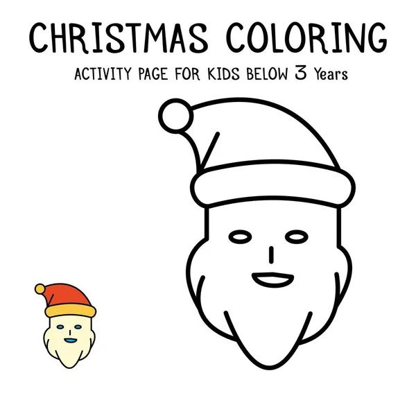 Livro Actvity Coloração Natal Para Crianças Abaixo Anos —  Vetores de Stock