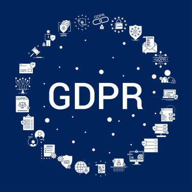 Yaratıcı Gdpr simgesi arka plan