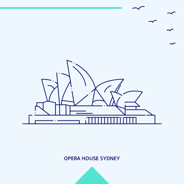 Opera House Skyline Vectorillustratie — Stockvector