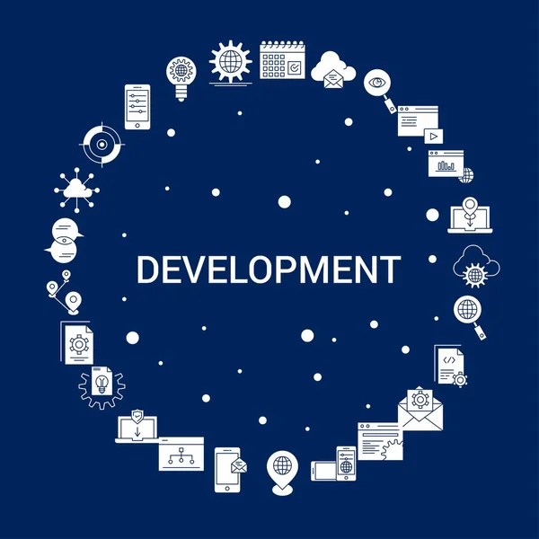 Creative Development Icon Background — Stock Vector