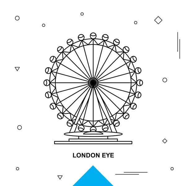 London eye. vektör çizim