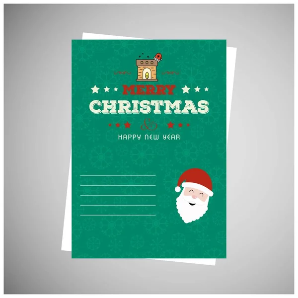 Weihnachtskarten Design Mit Elegantem Design Und Hellem Hintergrund — Stockvektor