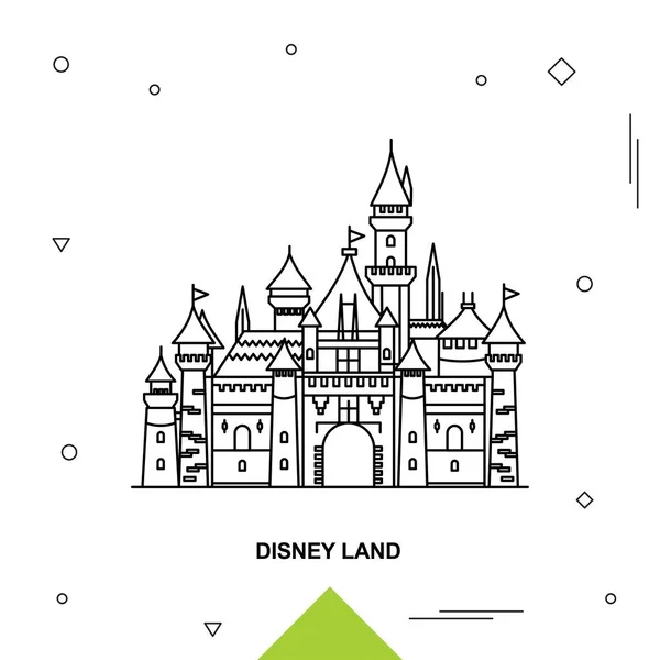 Disney Land Vector Illustration — Stock Vector