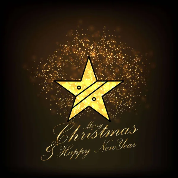 Feliz Navidad Feliz Año Nuevo Resumen Glitter Background — Vector de stock