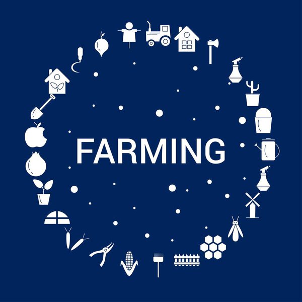 Creative Farming icon Background