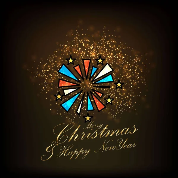 Feliz Navidad Feliz Año Nuevo Resumen Glitter Background — Vector de stock