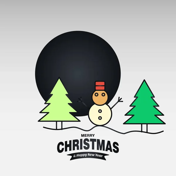 Carte Noël Avec Design Élégant Créatif Vecteur Fond Clair — Image vectorielle