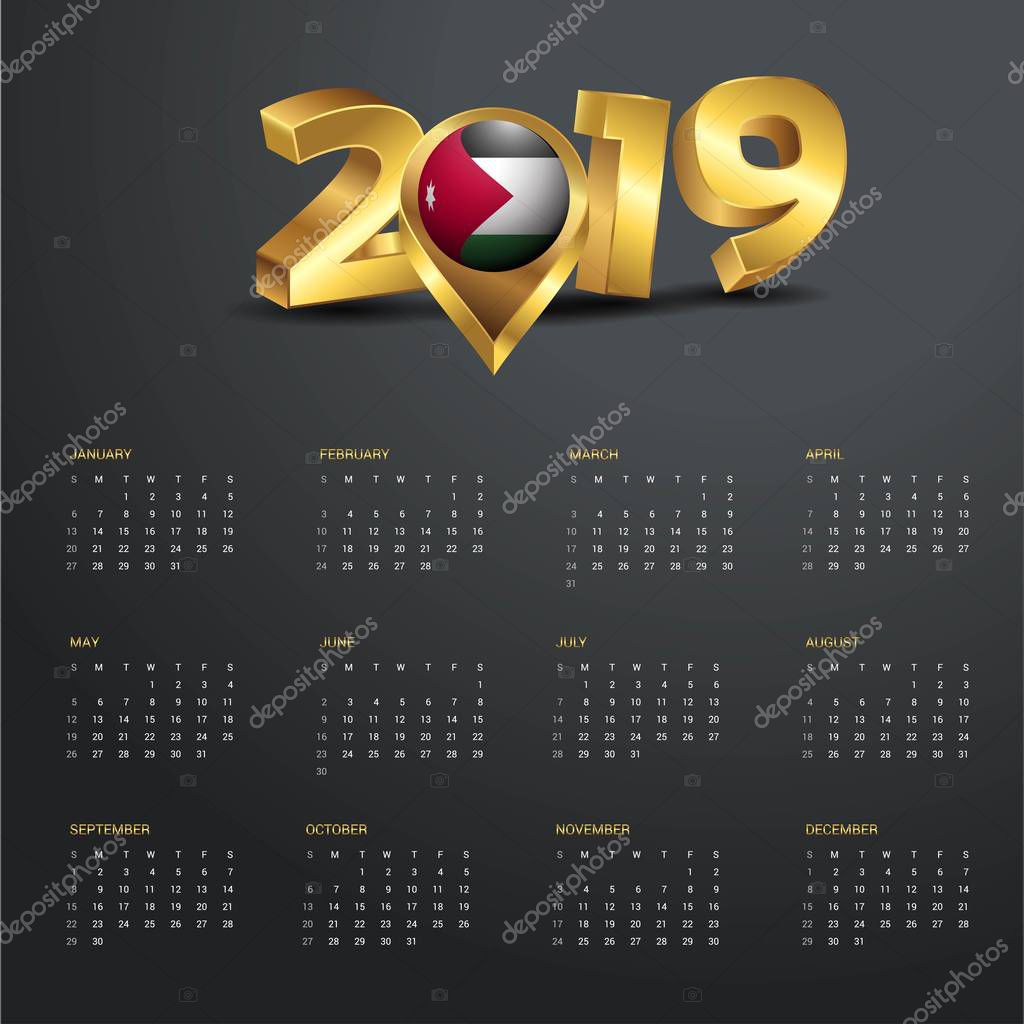 calendar jordan 2019