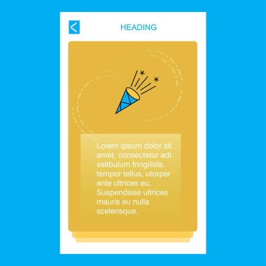 Kutlama pop mobil dikey banner tasarım tasarımı. Vektör