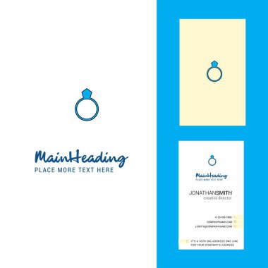 Yaratıcı Logo ve kartvizit arayın. dikey tasarlamak vektör