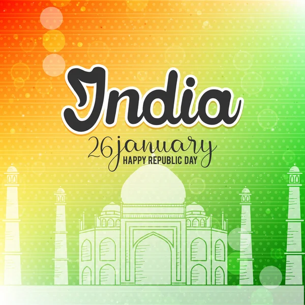 День Республики Индия Января Фон — стоковый вектор
