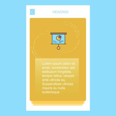 Tanıtım Kartı mobil dikey afiş tasarım tasarımı. Vektör