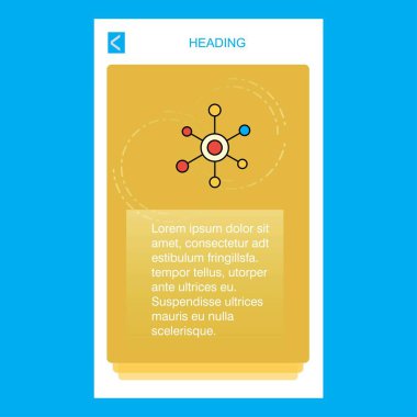 Ağ mobil dikey banner tasarım tasarımı. Vektör