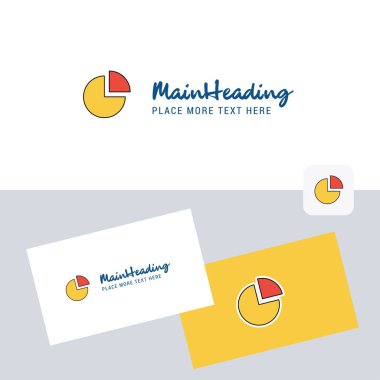 Pasta grafiği vektör logo kartvizit şablonu ile. Zarif kurumsal kimlik. -Vektör